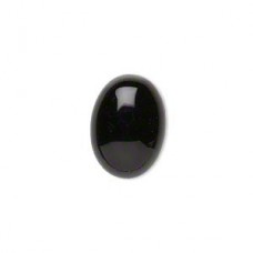 18x13mm Black Onyx Oval Cabochons - each