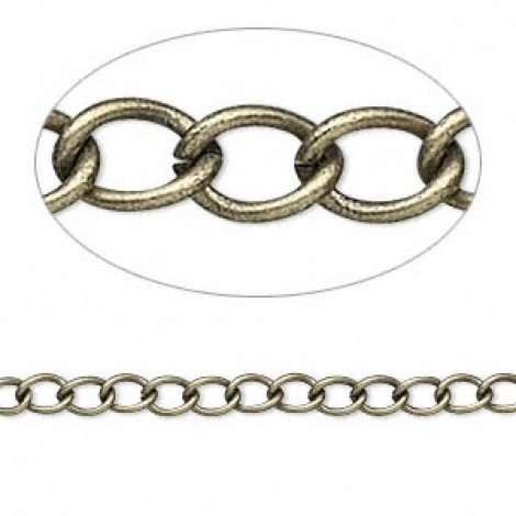 Antique Gold 5x3.5mm Chain - Per 150cm (5ft) Length