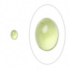 7x5mm Oval Peridot Gemstone Cabochons - each