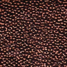 Matsuno 2x4mm Peanut Beads - Matte Metallic Antique Copper - 12gm