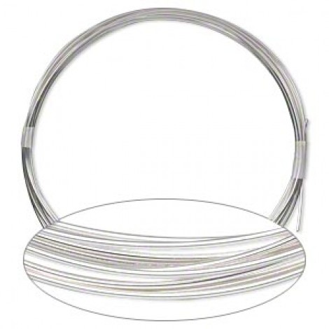 18ga Half Hard Sterling Silver Filled Wire - 10ft Coil
