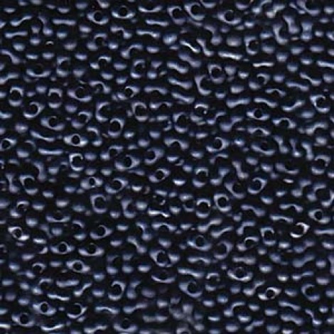 Matsuno 2x4mm Peanut Beads - Matte Hematite - 12gm