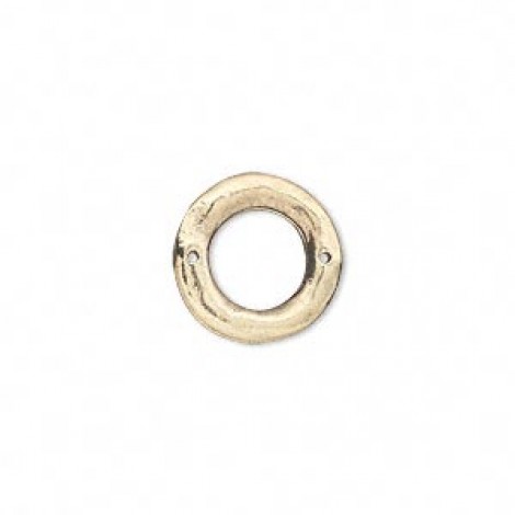 14mm Antique Gold Pewter Open Round Link