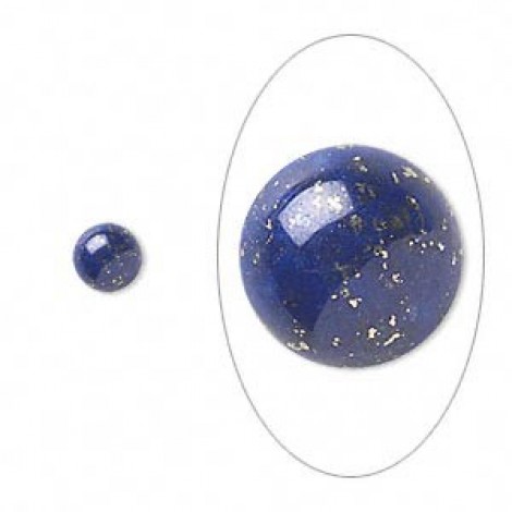 6mm Lapis Lazuli A Grade Round Cabochons