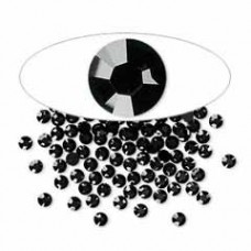 2.6mm SS9 Crystal Passions® Flat Back Crystals - Jet