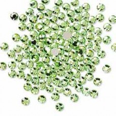3.2mm SS12 Crystal Passions Flatback Crystals - Peridot - Pack of 24