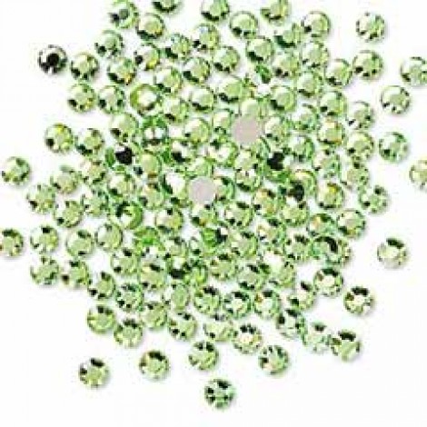 3.2mm SS12 Crystal Passions Flatback Crystals - Peridot - Pack of 24