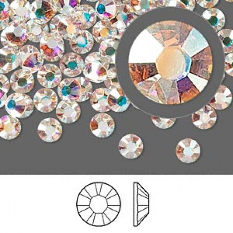 4.8mm SS20 Crystal Passions® Flatback Crystals - Crystal AB - Pack of 12