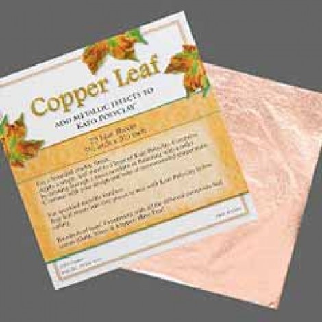 Copper Leaf Sheets - Pack of 25 x 14cm Square sheets