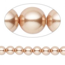 12mm Swarovski Crystal Pearls - Rose Gold