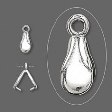 11mm Sterling Silver Ice-Pick Bails - Each