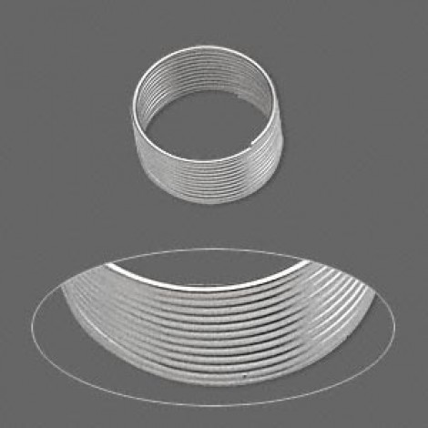 .5" (12.5mm) Toe Memory Wire - Silver Steel