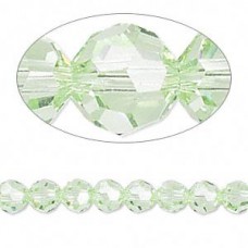 8mm Swarovski Crystal Round Beads - Crysolite - Pack of 2