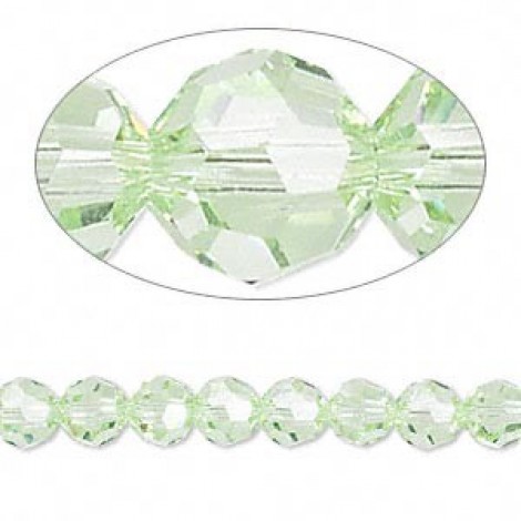 8mm Swarovski Crystal Round Beads - Crysolite - Pack of 2