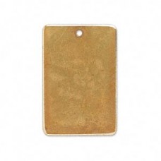 30x20mm Rectangle Patina Drops - Gold-Brown - Pk 6