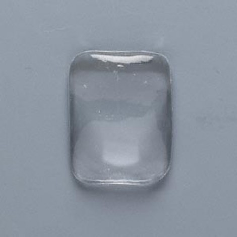 24x18mm Clear Glass Rectangle Cabochons