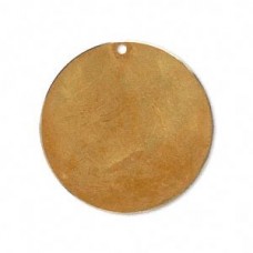 30mm Round Patina Drops - Gold-Brown - Pk 6