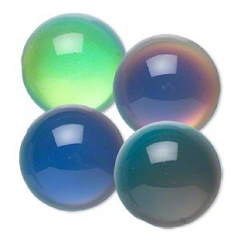 20mm Blue-Green Colour Changing Round Cabochons
