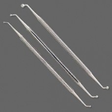 Stainless Steel Double Head Burnisher Set - 3 pieces