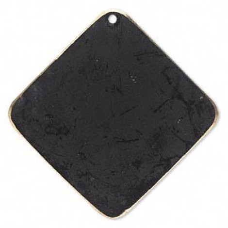 40x40mm Jewel-Tone Black Diamond Patina Drops - Pk 6 40x40mm Jewel-Tone Black Diamond Patina Drops - Pk 6
