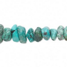 Turquoise Gemstone Chip Strand - Medium-Lge - 16" strand