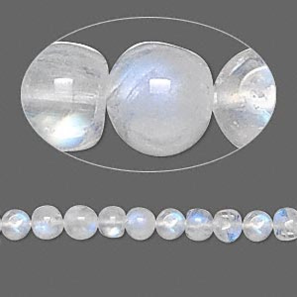 5mm Rainbow Moonstone Round Beads strand