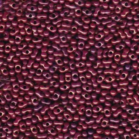 Matsuno 2x4mm Peanut Beads - Berry Luster - 12gm