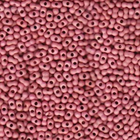 Matsuno 2x4mm Peanut Beads - Matte Berry Pink - 12gm