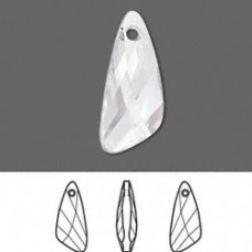 23mm Swarovski 6690 Wing Pendants - Crystal - Each