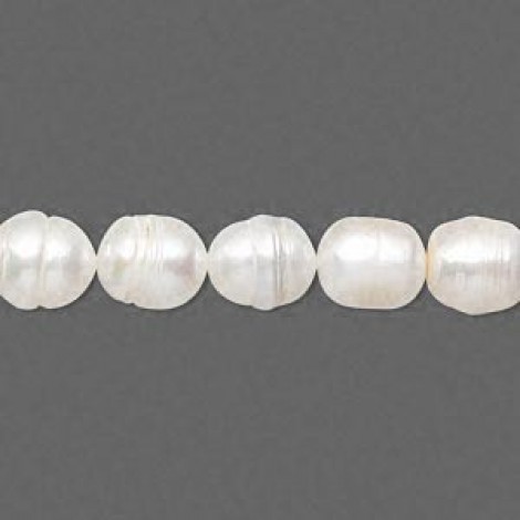 8.5-12mm White Cultured Freshwater Rice Pearls 