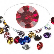 3mm PP24 Glass Chatons - Mixed Colours
