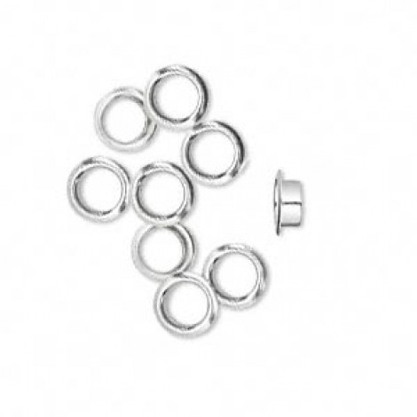 5mm (4.5mm ID) Sterling Silver Bead Grommets - per pair