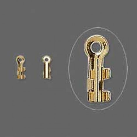 7x2mm Gold Plated Cord Ends for Fine Cord or Wire - Pack of 20