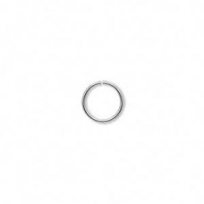 9mm OD 20ga Im Rhodium Silver Plated  Open Jumprings - Pack of 50