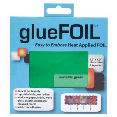 glueFOIL Adhesive Metallic Foil - Metallic Green