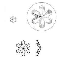 5mm Swarovski Hot-Fix Rhinestone Snowflake - Crystal