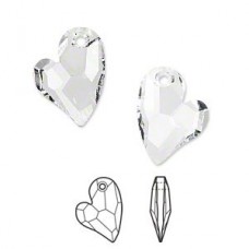 17mm Swarovski Devoted 2-U Heart - Crystal