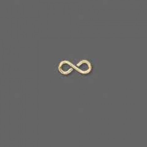 7mm Figure-8 Gold Plated Link - Pack of 100