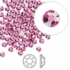 3.2mm SS12 Rose Swarovski Flatback Crystals - Pack of 24