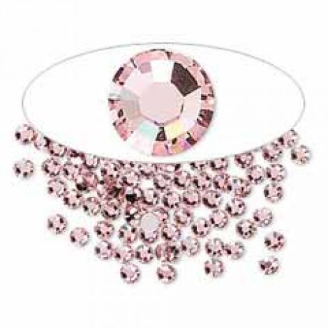 3.2mm SS12 Crystal Passions® Flat Back Crystals - Vintage Rose