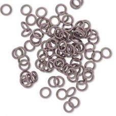 4.5mm 20ga Aluminium Jumprings - Antique Copper - Pack of 100