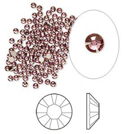 1.9mm SS5 Swarovski Crystal Flatbacks - Crystal Antique Pink - Pack of 24