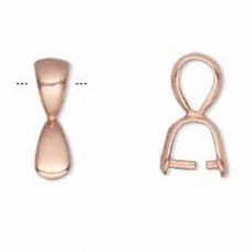 17mm Copper Plated Brass Ice Bail Bail w/Cord Loop - Each
