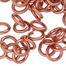 12mm 12ga Aluminium Jumprings - Copper - Pack of 50