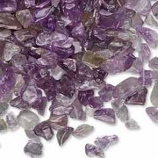 Amethyst Gemstone Un-drilled Mini-Chips - 50gm