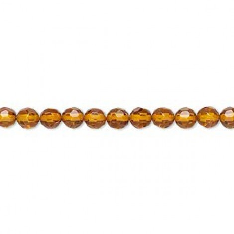 4mm A-Grade Baltic Amber Faceted Beads - Pack of 15 beads