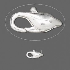 9.3x5.5mm Deluxe Silver Plated Lobster Clasps - Pack of 2