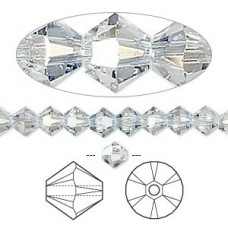 5mm Swarovski Crystal Bicones - Crystal Blue Shade - Pack of 10