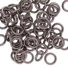 8mm 16ga Aluminium Jumprings - Bronze - Pack of 100