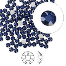 3.2mm SS12 Swarovski Crystal Flatbacks - Dark Indigo - Pack of 24